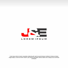 Initial letter logo, J&E Logo, template logo