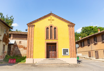 Fototapeta premium chapel of Santa Margherita (Belgioioso town), Province of Pavia, Lombardy region, Italy