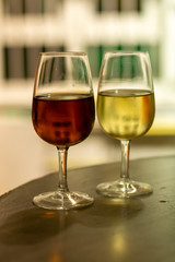Sherry wine in two glasses