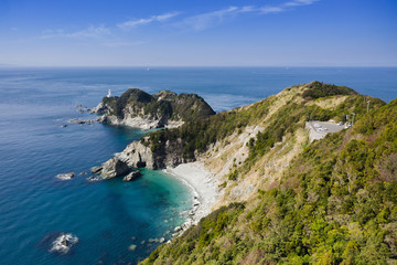 佐田岬（愛媛県伊方町）　空撮