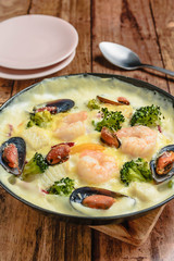 シーフードグラタン