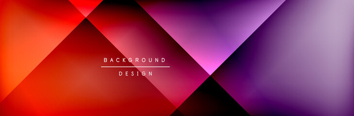 Abstract background - squares and lines composition created with lights and shadows. Technology or business digital template