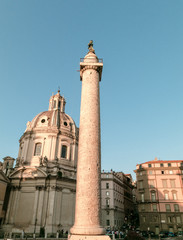 Obraz premium Trajan's Column located in Trajan's Forum, Rome, Italy