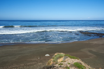 California central coastline beach and sea