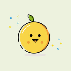 Orange simple vector