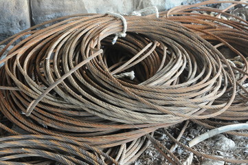 Coils of Steel Cable