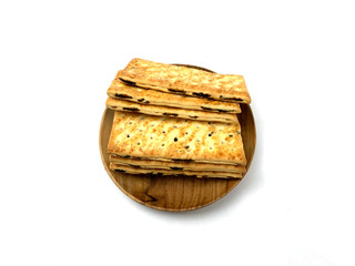 waffles isolated on white background