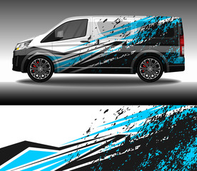 Car wrap decal livery design vector, rally race car vehicle sticker and tinting.