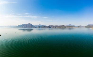 Taiping Lake in Huangshan City in A Sunny Day in China