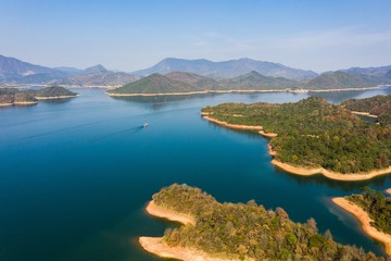 Taiping Lake in Huangshan City in A Sunny Day in China