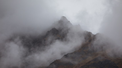 misty mountain