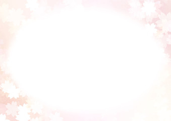 A3　桜の和風背景素材１　横