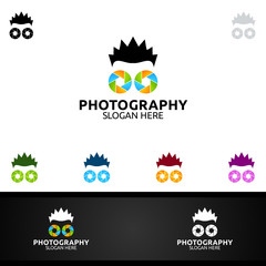 Abstract Geek Camera Photography Logo Icon Vector Design Template