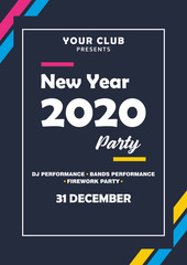 Modern Poster New Year Party 2020