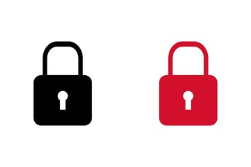 Lock Icon in trendy flat style isolated on white background. Security symbol for your web site design, logo, app, UI. Vector illustration