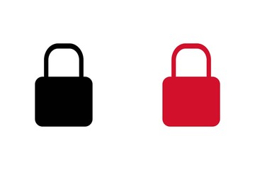 Lock Icon in trendy flat style isolated on white background. Security symbol for your web site design, logo, app, UI. Vector illustration