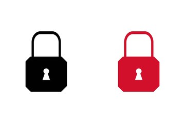 Lock Icon in trendy flat style isolated on white background. Security symbol for your web site design, logo, app, UI. Vector illustration