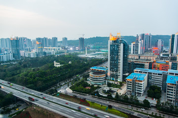 The view of Chongqing city, China,
