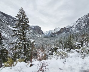 winter in the mountains