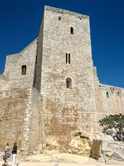 Fototapeta na wymiar the castle in panniscola,spain