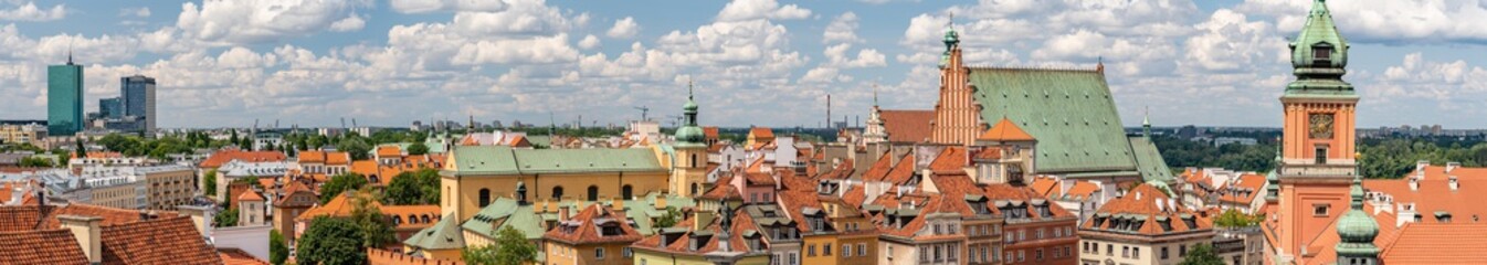 Warsawa, Old town panorama