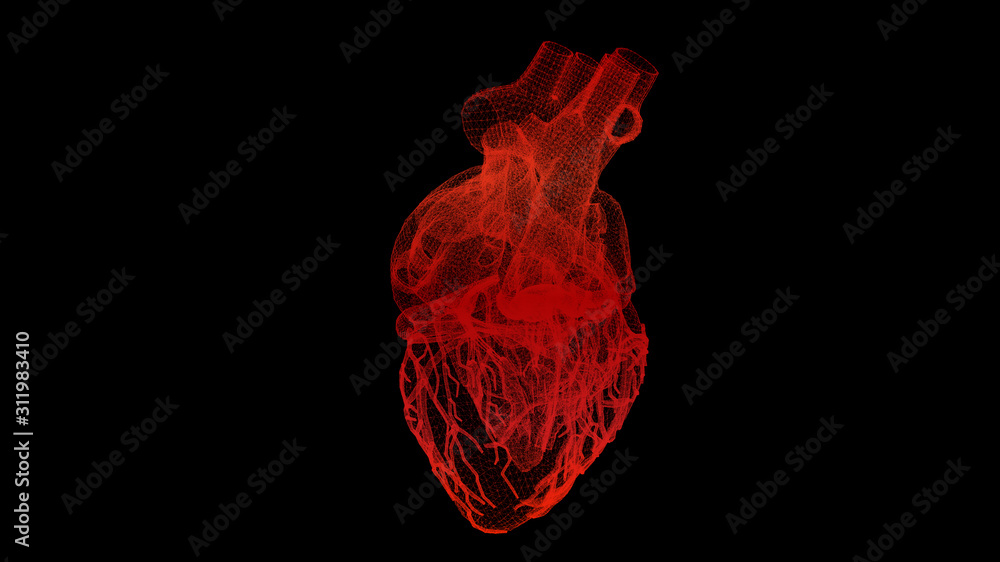 Poster futuristic head up display motion element virtual biomedical holographic human body scan neurologica