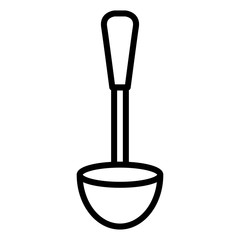 Ladle icon vector simple design