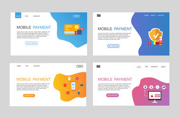 Obraz na płótnie Canvas online payment online concept. Internet payments, protection money transfer, online bank vector illustration. Landing page template.
