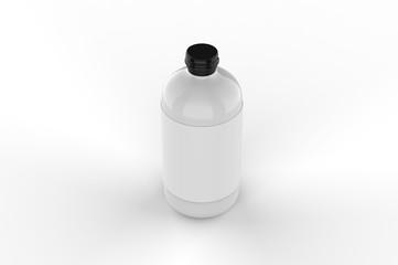 Blank Cocktail  Classic Tonic Syrup For Branding, 3d render illustration.
