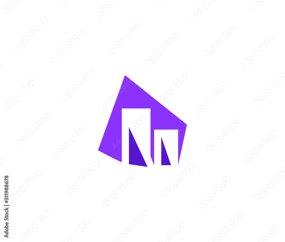 Aufkleber building logo icon vector template design element