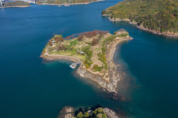 Fototapeta premium 能島（愛媛県今治市／しまなみ海道） 空撮