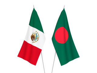 Bangladesh and Mexico flags