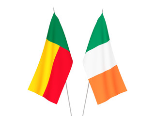 Ireland and Benin flags