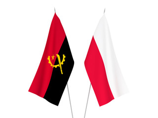 Angola and Poland flags