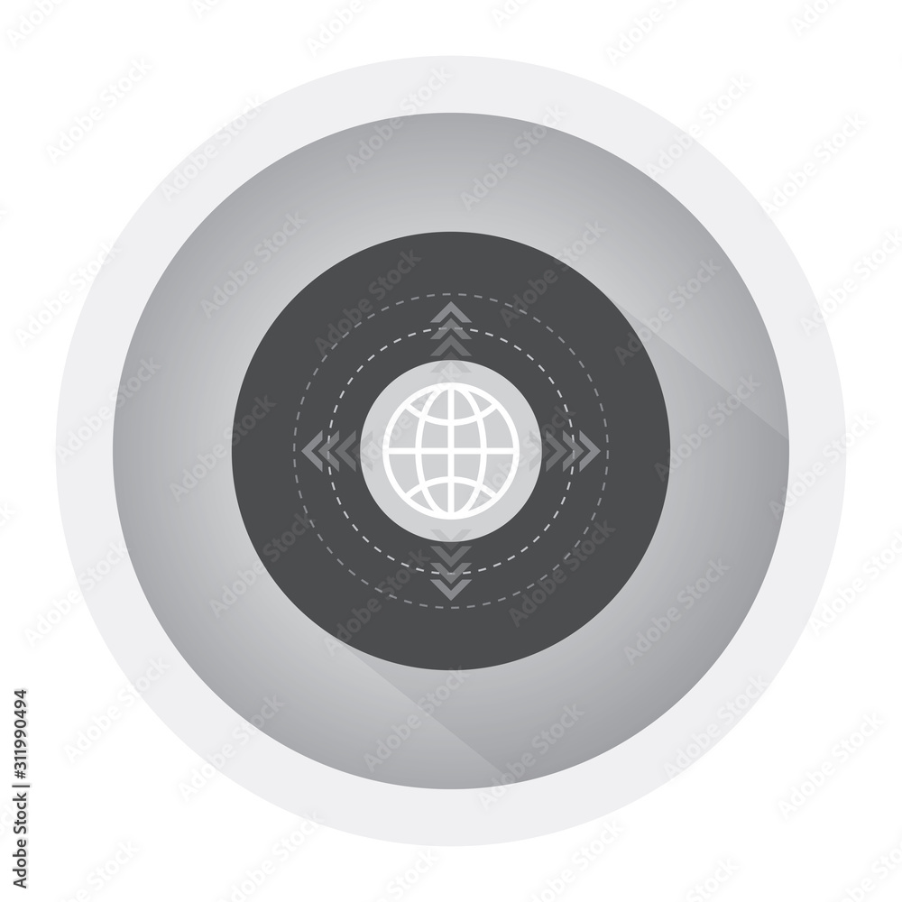 Poster internet icon.go to web sign. internet symbol. black and white icon
