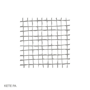 recommend clip art: Vector monochrome icon with Kete Pa