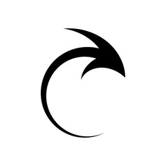 Arrow icon vector in flat design