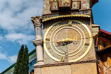 Old town in Tbilisi during afternoon and this is Rezo Gabriadze Marionette Theater , one of iconic landmarks in town , Tbilisi , Georgia