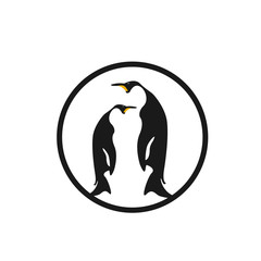 Pinguin logo, pinguin icon, pinguin cartoon