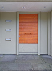 contemporary house entrance door, Athens Greece