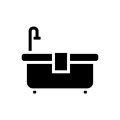Bathtub icon vector 