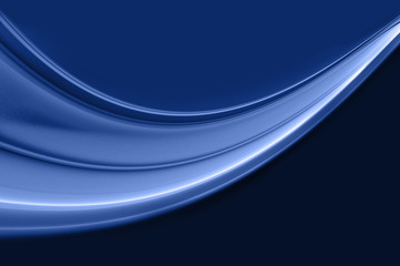 Abstract classic blue fractal wave background