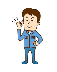 03_03_若者A_男性_ガッツポーズ