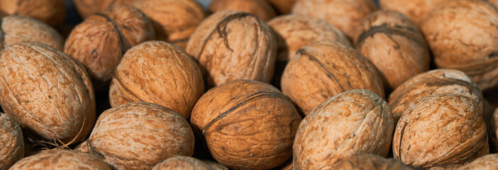 walnuts lie on the table