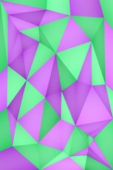 Multi-color geometric triangular low poly abstract background. Creative illustration in halftone style with gradient. Triangular pattern for your business design.