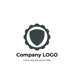 shield inside a gear logo