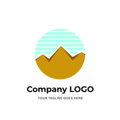 mountain in a circle logo