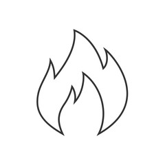 fire flame icon vector illustration for website and graphic design symbol