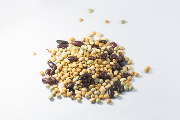 The beans are mixed together