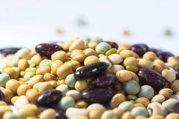 The beans are mixed together